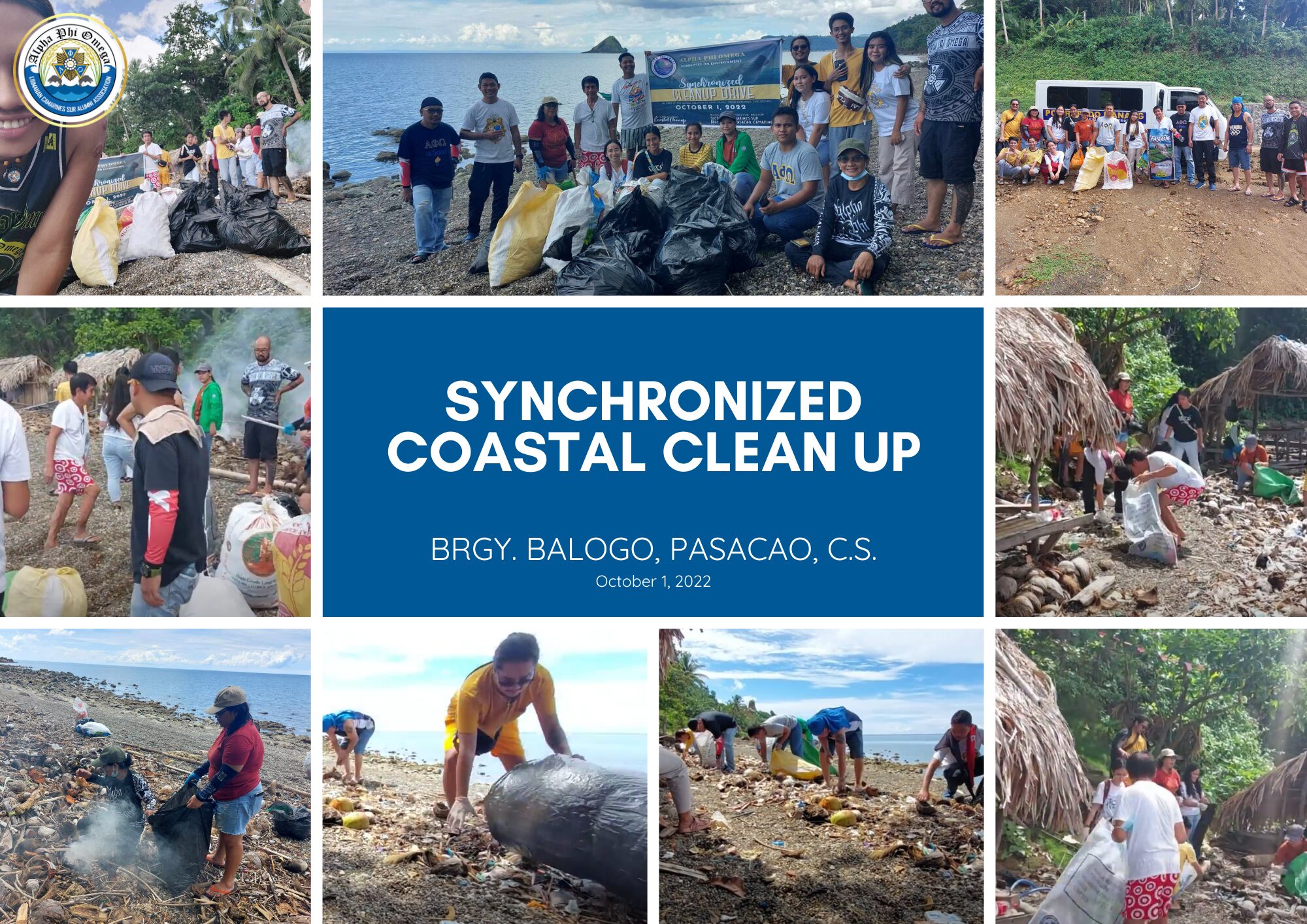 coastal clean up - pasacao cs
